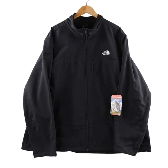 The North Face Apex Bionic Jacket Mens 3XL Black Softshell Outdoor Camp Hike NWT