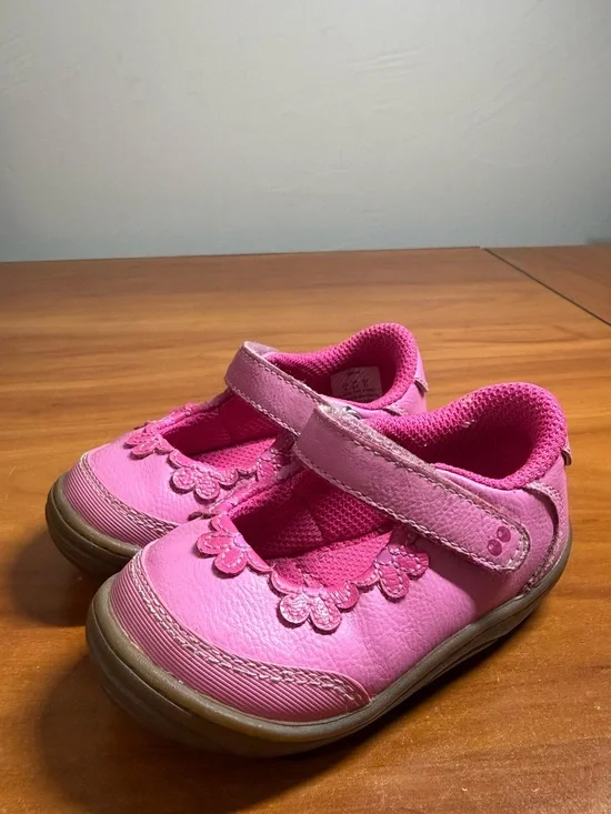 Suprize by Stride Rite Girls Pink Mary Jane Shoe Angie Floral Girly Toddler 5