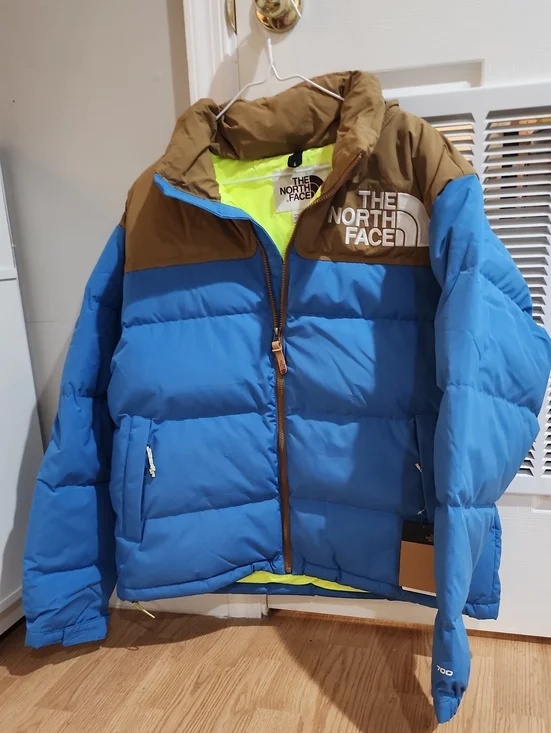 The North Face LFHT Men’s Supersonic Blue & Utility Brown Puffer Jacket