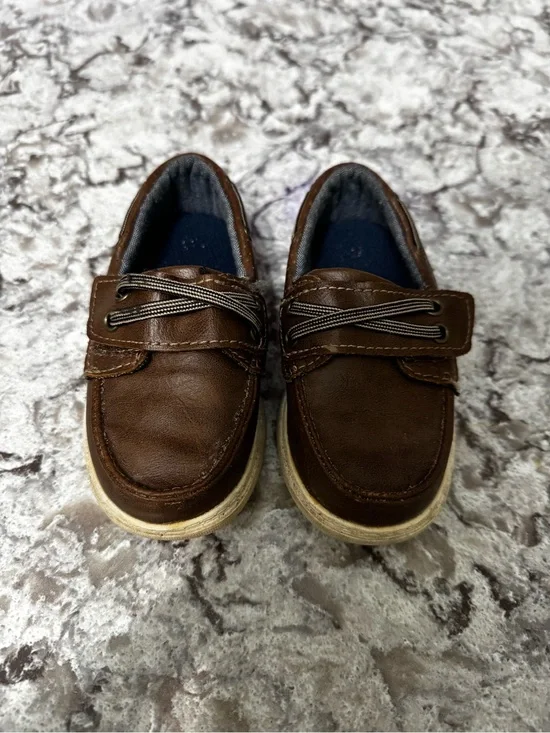 American Eagle Brown Loafer Style Shoes for Toddler Boys 6C