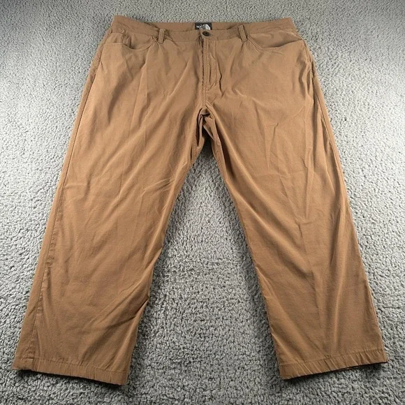 The North Face Sprag 5 Pocket Pants Mens 40‎ Brown Nylon Stretch Lightweight