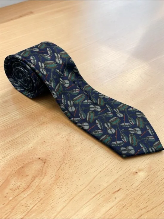 Vintage Barbara Blank Musical Instruments 100% Silk Tie