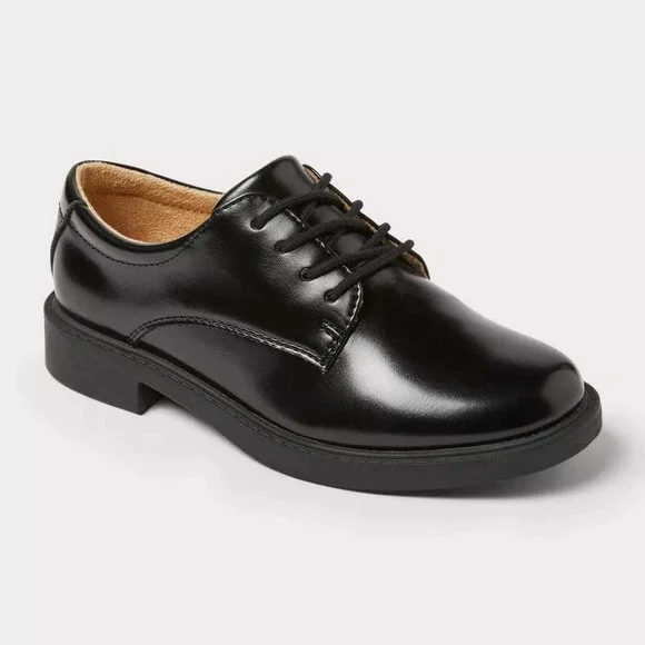 Little Boy Will Oxford Dress Shoes by Cat & Jack Black Size 1 New With Tags