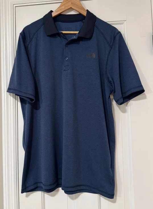 The North Face Horizon FlashDry Performance Golf Polo Shirt - Navy Men's Large