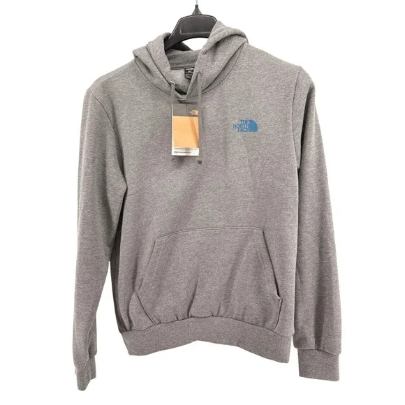 NEW The North Face Hoodie Men Small REG Sweatshirt Grey Evo Travel Cloud Graphic