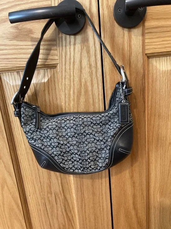 COACH 6351 Black Shoulder Hobo Bag