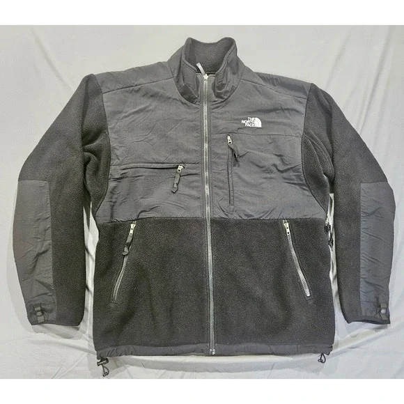 The North Face Denali Fleece Jacket Mens XL Black Full Zip Outdoor