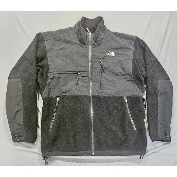 The North Face Denali Fleece Jacket Mens XL Black Full Zip Outdoor