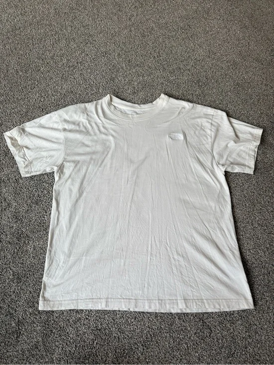 The North Face White Short-Sleeve Crew Tee with Subtle Logo