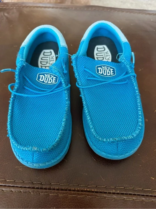Hey Dude Kids Bright Blue Slip-On comfy shoes