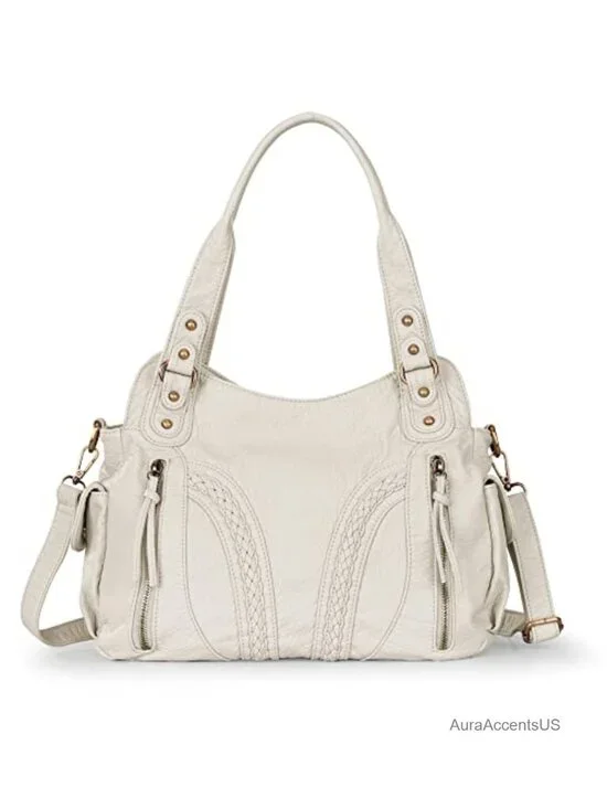 Y2K Hobo Bag Women Faux Leather Washed Roomy Crossbody Purse