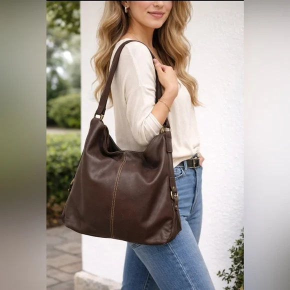 Eddie Bauer Brown Hobo Bag