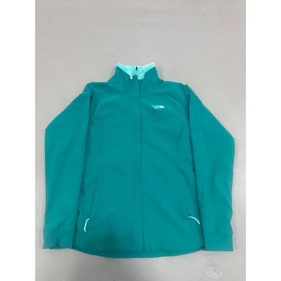 The North Face Shelbe Raschel Softshell Fleece Lined Jacket Teal Green Mens M