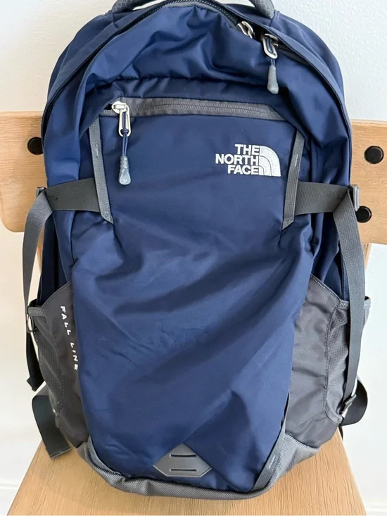 The North Face Navy and Gray Daypack Backpack