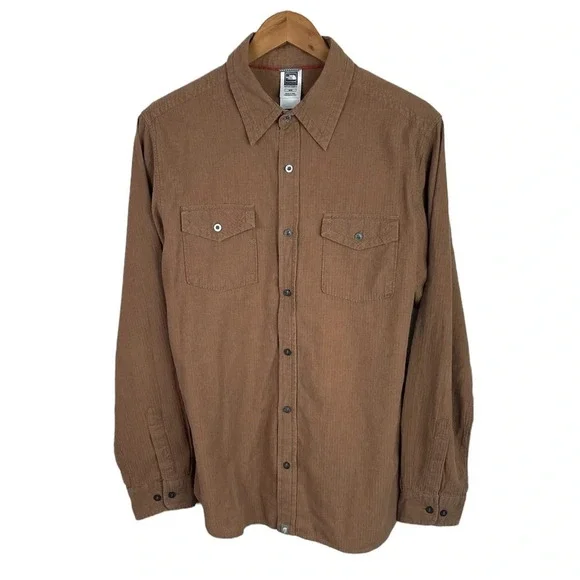 BF839 Mens The North Face Summit Series Outdoor Button Down Shirt M