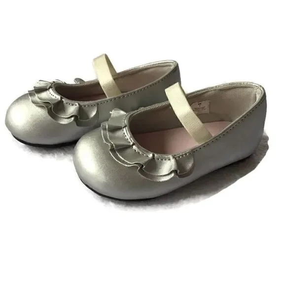 Infants Double Ruffle Ballerina Flats