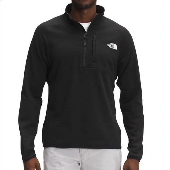 Men’s The North Face 1/2 Zip Fleece Pullover Jacket in Heather Gray Size Medium