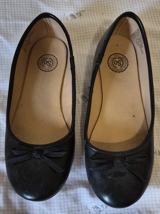 SO Black Girls's Bow Ballet Flats