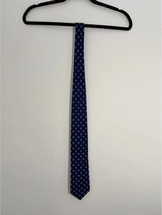 Jos. A. Bank Executive Collection 100% Silk Navy Geometric Men’s Tie