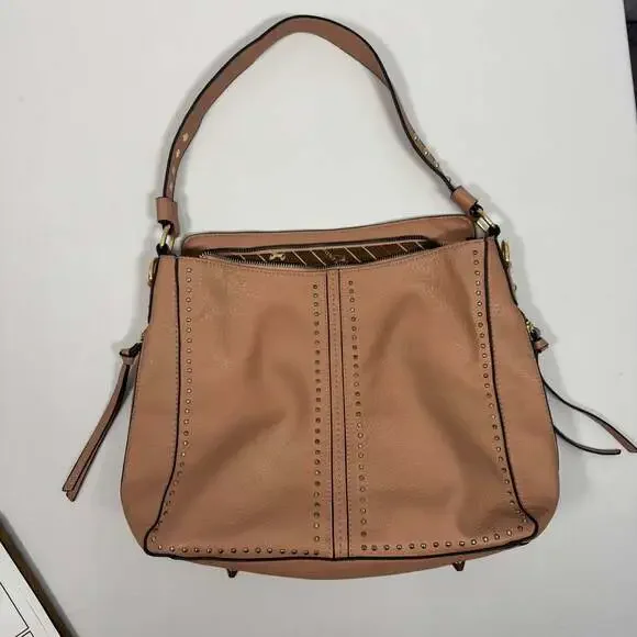 Montana West Large Leather Hobo Handbag for Women Concealed Carry Studded Purse