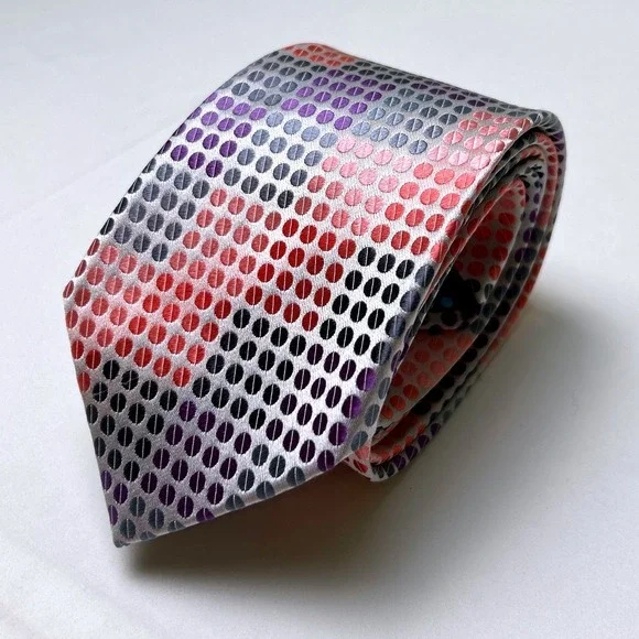 Gene Meyer Mens Geometric Dot Silk Necktie 59