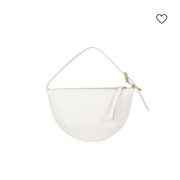 rag & bone White Half-Moon Hobo with Gold Hardware