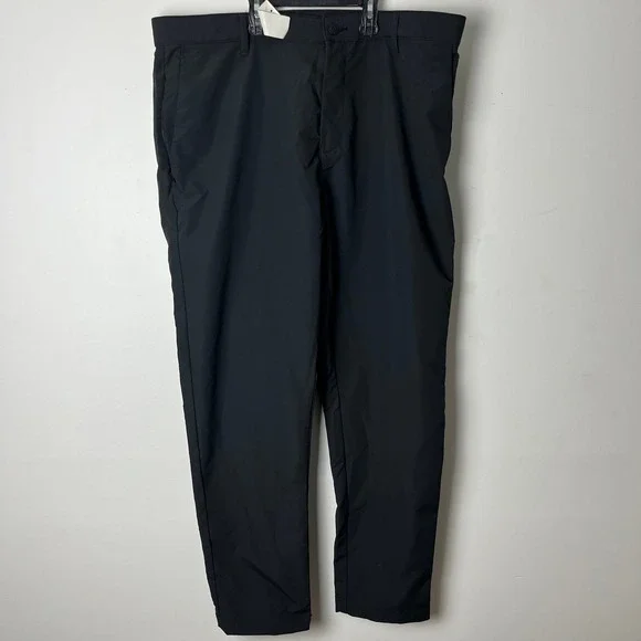 Banana Republic Performance Pants Mens 38x30 Caviar Black Golf Outdoor