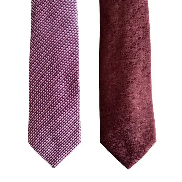 Perry Ellis Portfolio Ties Lot of 2 Men's Bartolle Mini & Raynir Geo NWT