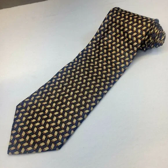 Ermenegildo Zegna Men's Silk Neck Tie, Hand Made‎ in Italy, 59.5
