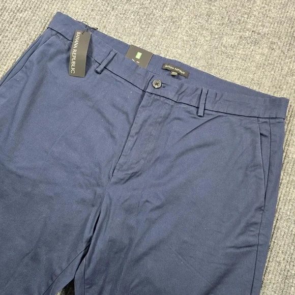 Banana Republic Pants Mens 40x29 Blue Chino Classic Fit Stretch Cotton‎ NEW