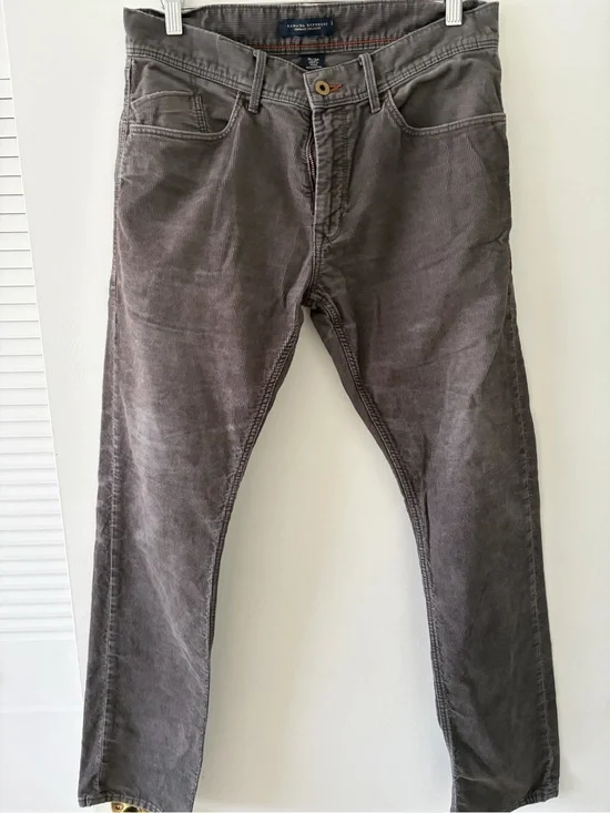 Banana Republic Men's Charcoal Corduroy Pants
