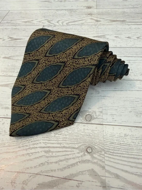 Giorgio Armani Vintage Silk Geometric Necktie