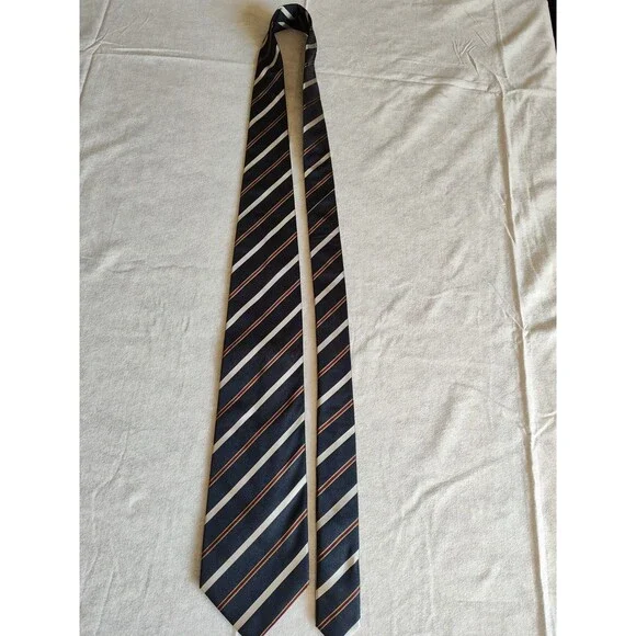 Banana Republic Tie Mens Silk Repp Tie 100% Silk Very Good Condition