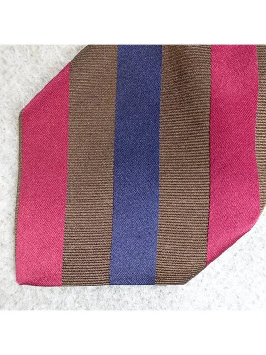 Brooks Brothers Tie Blue Red Striped Repp Regimental Makers USA Vintage