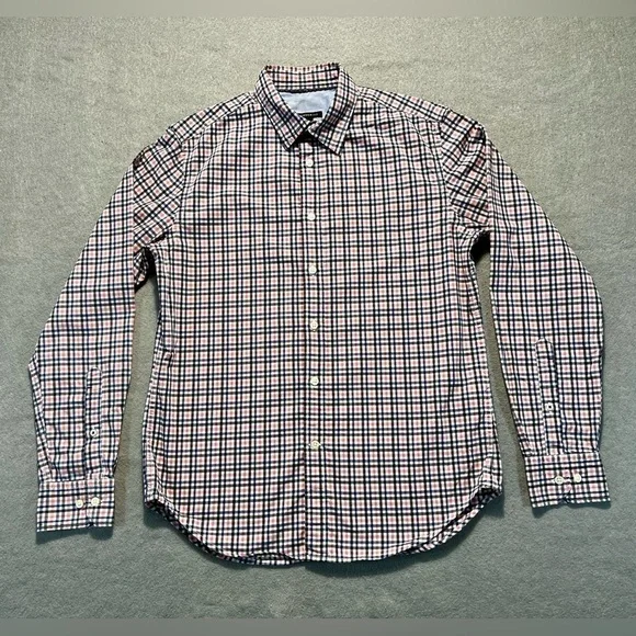 Banana Republic Camden Fit Shirt Men’s Small Check Button Up Long Sleeve