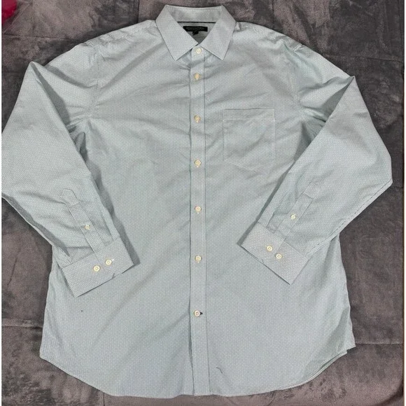 Banana Republic Mens XL NWT Green Stripe Non-Iron Classic Fit Shirt.