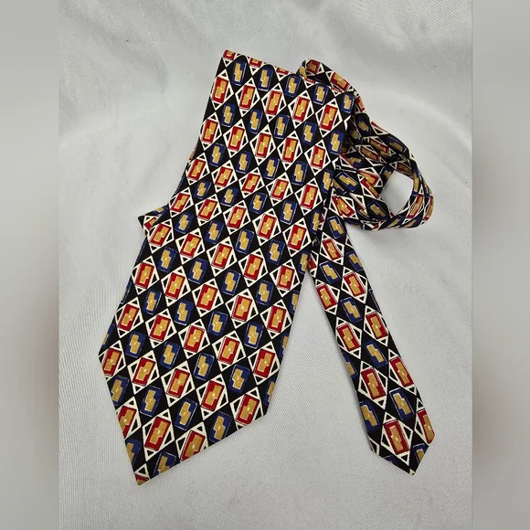 Meeting Street Gentlemen Clothiers Preppy Artsy Silk Classic Retro Neck Tie