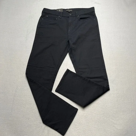 New Banana Republic Mens 5-Pocket Pants Black 32x30 Straight LegChino‎ Trousers