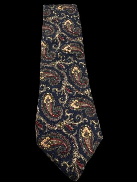 Men’s Vintage Kenneth Stevens Italian Silk Tie. Made In USA