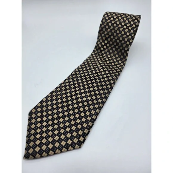 Sean John Black Gold Geometric Tie 57