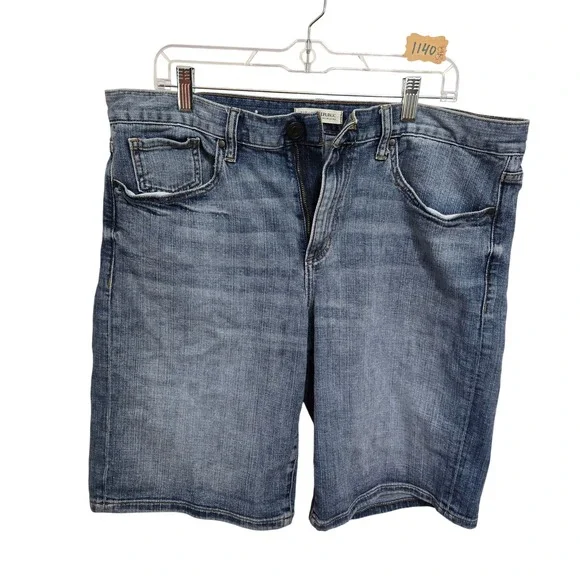 Banana Republic Premium Denim Mens‎ Medium Wash Stretch Jean Shorts Size 32