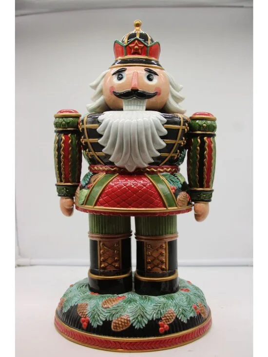 Fitz & Floyd Signature Series - Pine Cone Nutcracker 14.5