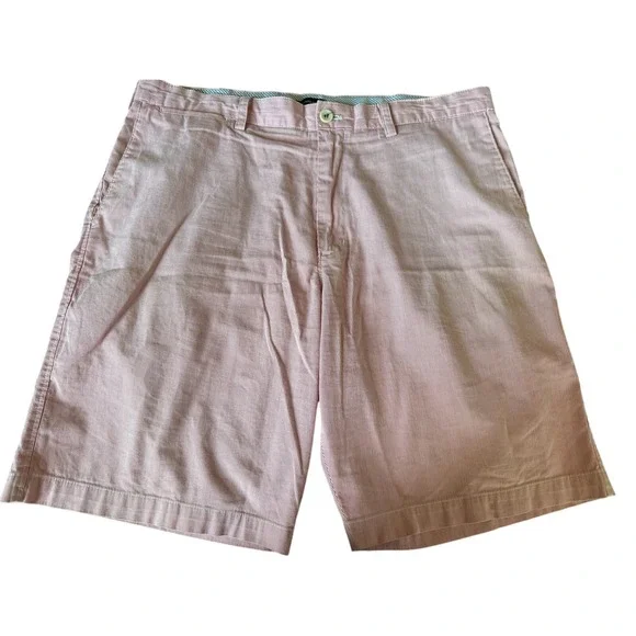 Banana‎ Republic Cord Shorts Mens 38 Red White Pinstriped Corduroy Beach Preppy