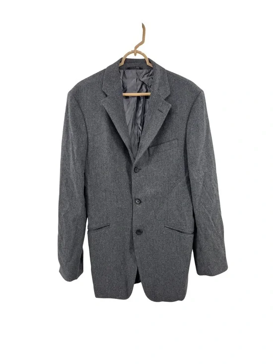 Banana Republic Men's Gray Sport Coat Blazer Tailored Wool-Blend 42L office