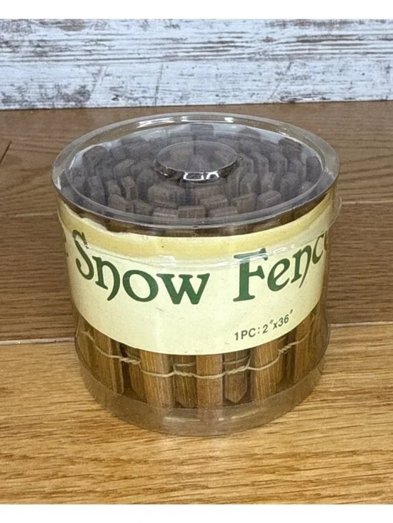 Dept 56 Village Accessory - Village Brown Snow Fence 36