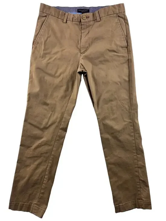 Chino Pants Banana Republic Men’s 32x30 Khaki Tailored Straight Blue Lining