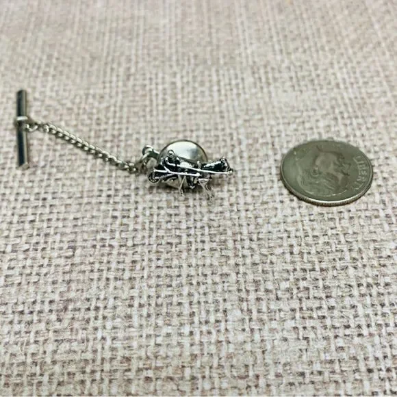 Swank Silver Vintage‎ Chariot Horse Driver Tie Pin