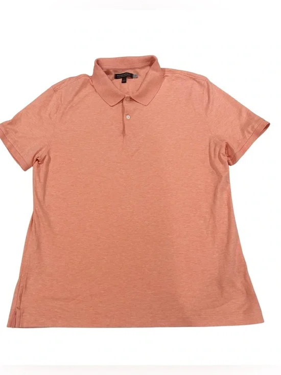 Banana Republic Men's Orange Polo Shirt Size L Short Sleeve