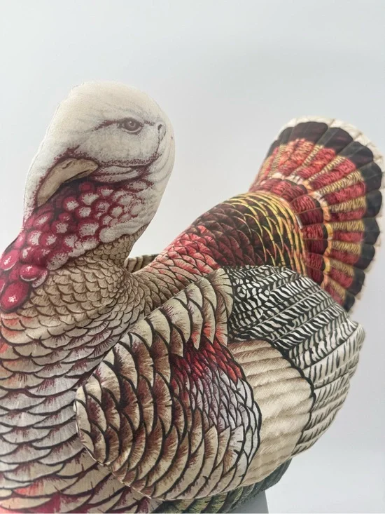 Festive Red and Cream Turkey Table Accent - Brand