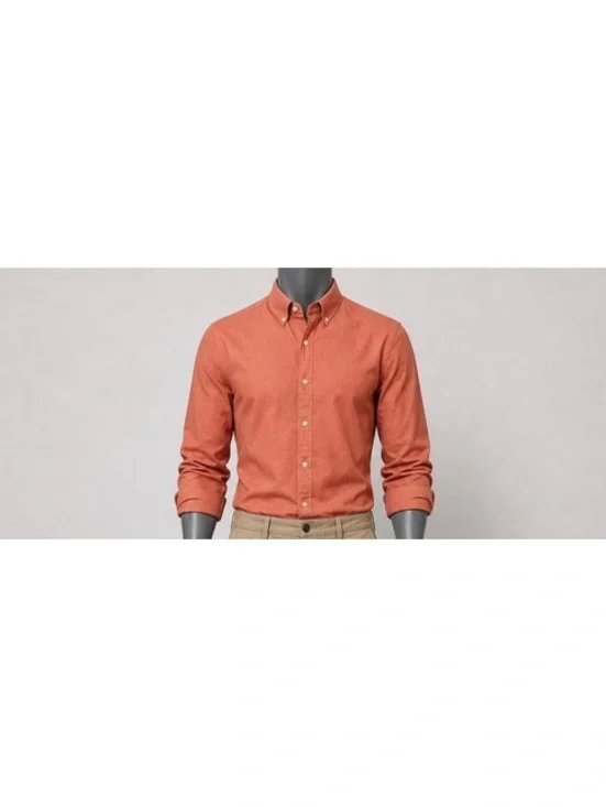 Banana Republic Men’s Large Soft Wash Tailored Slim Fit Coral Button Down Shirt